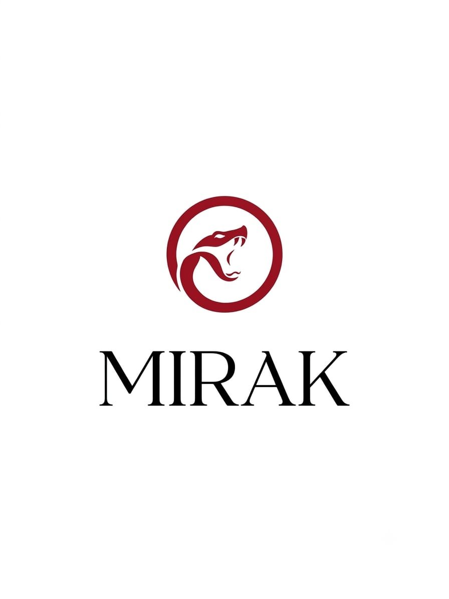 Emblema MIRAK: serpiente enmarcada en un círculo